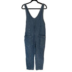 HG Denim High Roller Adjustable Jumpsuit Women's Blue Denim Overalls, Size S